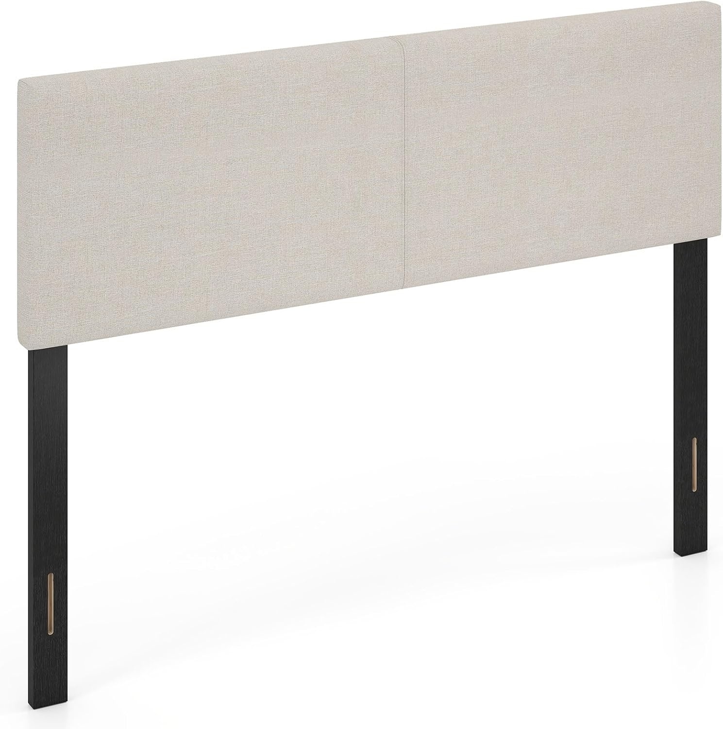 image:imageGiantex Headboard with Charging Station QueenFull Size Tufted Upholstered Head Board w2 AC Outlets USB amp TypeC Ports Rubber Wood Legs Width Adjustable Modern Bed Headboard Only GreyBeige