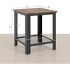 image:imageGiantex 2Tier End Table 16 Inch Small Side Table wMesh Storage Shelf Industrial Telephone Table with HeavyDuty Metal Frame Square Sofa Table for Small Space Living Room Rustic BrownRustic Brown