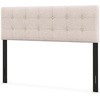 image:imageGiantex Headboard with Charging Station QueenFull Size Tufted Upholstered Head Board w2 AC Outlets USB amp TypeC Ports Rubber Wood Legs Width Adjustable Modern Bed Headboard Only GreyBeige