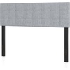 image:imageGiantex Headboard with Charging Station QueenFull Size Tufted Upholstered Head Board w2 AC Outlets USB amp TypeC Ports Rubber Wood Legs Width Adjustable Modern Bed Headboard Only GreyGray