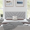 image:imageGiantex Headboard with Charging Station QueenFull Size Tufted Upholstered Head Board w2 AC Outlets USB amp TypeC Ports Rubber Wood Legs Width Adjustable Modern Bed Headboard Only GreyGray