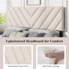 image:imageGiantex Headboard with Charging Station QueenFull Size Tufted Upholstered Head Board w2 AC Outlets USB amp TypeC Ports Rubber Wood Legs Width Adjustable Modern Bed Headboard Only GreyBeige