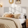 image:imageGiantex Headboard with Charging Station QueenFull Size Tufted Upholstered Head Board w2 AC Outlets USB amp TypeC Ports Rubber Wood Legs Width Adjustable Modern Bed Headboard Only GreyBeige