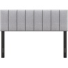 image:imageGiantex Headboard with Charging Station QueenFull Size Tufted Upholstered Head Board w2 AC Outlets USB amp TypeC Ports Rubber Wood Legs Width Adjustable Modern Bed Headboard Only GreyGray