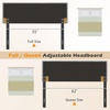 image:imageGiantex Headboard with Charging Station QueenFull Size Tufted Upholstered Head Board w2 AC Outlets USB amp TypeC Ports Rubber Wood Legs Width Adjustable Modern Bed Headboard Only GreyGray