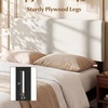 image:imageGiantex Headboard with Charging Station QueenFull Size Tufted Upholstered Head Board w2 AC Outlets USB amp TypeC Ports Rubber Wood Legs Width Adjustable Modern Bed Headboard Only GreyBeige