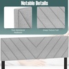 image:imageGiantex Headboard with Charging Station QueenFull Size Tufted Upholstered Head Board w2 AC Outlets USB amp TypeC Ports Rubber Wood Legs Width Adjustable Modern Bed Headboard Only GreyGray