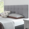 image:imageGiantex Headboard with Charging Station QueenFull Size Tufted Upholstered Head Board w2 AC Outlets USB amp TypeC Ports Rubber Wood Legs Width Adjustable Modern Bed Headboard Only GreyGray