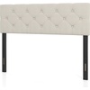 image:imageGiantex Headboard with Charging Station QueenFull Size Tufted Upholstered Head Board w2 AC Outlets USB amp TypeC Ports Rubber Wood Legs Width Adjustable Modern Bed Headboard Only GreyBeige