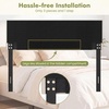 image:imageGiantex Headboard with Charging Station QueenFull Size Tufted Upholstered Head Board w2 AC Outlets USB amp TypeC Ports Rubber Wood Legs Width Adjustable Modern Bed Headboard Only GreyBeige