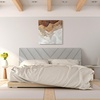 image:imageGiantex Headboard with Charging Station QueenFull Size Tufted Upholstered Head Board w2 AC Outlets USB amp TypeC Ports Rubber Wood Legs Width Adjustable Modern Bed Headboard Only GreyGray