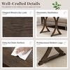 image:imageGiantex Nesting Coffee Table Setof3  Stackable Rectangular Sofa End Side Table wSolid Rubber Wood Legs Vintage Farmhouse Night Stand for Bedroom Living Room Home Office Small Spaces