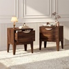 image:imageGiantex Night Stand with Storage Mid Century Modern Wood Bedside Table with Drawer amp Tapered Support Legs 21 Compact Sofa End Couch Side Table for Small Spaces Bedroom Walnut 11