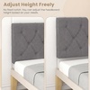 image:imageGiantex Upholstered Headboard for FullQueenKing Size Bed Wall Mounted Headboard Only Modern Button Tufted Headboards for Dorm Bedroom Attachment Device Included 2 Pack GrayGray