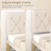 image:imageGiantex Upholstered Headboard for FullQueenKing Size Bed Wall Mounted Headboard Only Modern Button Tufted Headboards for Dorm Bedroom Attachment Device Included 2 Pack GrayBeige