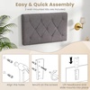 image:imageGiantex Upholstered Headboard for FullQueenKing Size Bed Wall Mounted Headboard Only Modern Button Tufted Headboards for Dorm Bedroom Attachment Device Included 2 Pack GrayGray