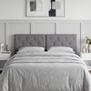 image:imageGiantex Upholstered Headboard for FullQueenKing Size Bed Wall Mounted Headboard Only Modern Button Tufted Headboards for Dorm Bedroom Attachment Device Included 2 Pack GrayGray