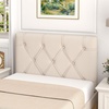 image:imageGiantex Upholstered Headboard for FullQueenKing Size Bed Wall Mounted Headboard Only Modern Button Tufted Headboards for Dorm Bedroom Attachment Device Included 2 Pack GrayBeige