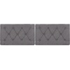 image:imageGiantex Upholstered Headboard for FullQueenKing Size Bed Wall Mounted Headboard Only Modern Button Tufted Headboards for Dorm Bedroom Attachment Device Included 2 Pack GrayGray