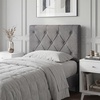 image:imageGiantex Upholstered Headboard for FullQueenKing Size Bed Wall Mounted Headboard Only Modern Button Tufted Headboards for Dorm Bedroom Attachment Device Included 2 Pack GrayGray