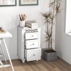image:imageGiantex Bathroom Floor Cabinet Freestanding Storage Cabinet with 3 Drawers Solid Wood Legs Antitoppling Device Modern Nightstand Sofa Side Table for Living Room Bedroom Entryway White