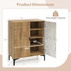image:imageGiantex Shoe Cabinet 4Tier Wooden Shoe Rack Cabinet with Marble Pattern Doors amp Removable Shelves Freestanding Shoe Storage Cabinet for Entryway Hallway Living RoomMarble Pattern Door