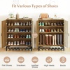 image:imageGiantex Shoe Cabinet 4Tier Wooden Shoe Rack Cabinet with Marble Pattern Doors amp Removable Shelves Freestanding Shoe Storage Cabinet for Entryway Hallway Living RoomMarble Pattern Door