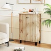 image:imageGiantex Shoe Cabinet with Doors 4Tier Freestanding Shoe Rack Cabinet wVentilated Slatted Doors amp Adjustable Shelves Modern Wooden Shoe Storage Cabinet for Entryway Hallway Closet Living RoomFlatpanel Door