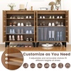 image:imageGiantex Shoe Cabinet with Louvered Doors 4Tier Farmhouse Shoe Rack Cabinet with Adjustable Shelves amp Vent Holes Wooden Shoe Storage Cabinet for Entryway Hallway Closet Bedroom24 x 13 x 28