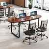 image:imageGiantex 71 Conference Table Large Oval Meeting Table with Cable Management Grommet Sturdy Metal Legs Industrial Business Training Seminar Desk for Office Conference Room Boardroom
