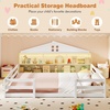 image:imageGiantex Twin Floor Bed with Fence for Kids Wooden Montessori Bed Frame with Lockable Door amp Guardrails Low Floor Beds for Kids Boys Girls No Box Spring Needed Without Wood Slats Mint SkyWhite
