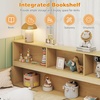 image:imageGiantex Twin Floor Bed with Fence for Kids Wooden Montessori Bed Frame with Lockable Door amp Guardrails Low Floor Beds for Kids Boys Girls No Box Spring Needed Without Wood Slats Mint SkyNatural