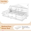 image:imageGiantex Twin Floor Bed with Fence for Kids Wooden Montessori Bed Frame with Lockable Door amp Guardrails Low Floor Beds for Kids Boys Girls No Box Spring Needed Without Wood Slats Mint SkyWhite