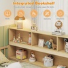 image:imageGiantex Twin Floor Bed with Fence for Kids Wooden Montessori Bed Frame with Lockable Door amp Guardrails Low Floor Beds for Kids Boys Girls No Box Spring Needed Without Wood Slats Mint SkyNatural