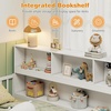 image:imageGiantex Twin Floor Bed with Fence for Kids Wooden Montessori Bed Frame with Lockable Door amp Guardrails Low Floor Beds for Kids Boys Girls No Box Spring Needed Without Wood Slats Mint SkyWhite