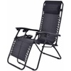image:imageGiantex 2 PCS Zero Gravity Chair Patio Chaise Lounge Chairs Outdoor Yard Pool Recliner Folding Lounge Chair with Cup Holder BeigeBlack