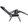 image:imageGiantex 2 PCS Zero Gravity Chair Patio Chaise Lounge Chairs Outdoor Yard Pool Recliner Folding Lounge Chair with Cup Holder BeigeBlack