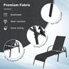 image:imageGiantex 2 Pack Patio Lounge Chair Outdoor Chaise Lounge with 5 Adjustable Backrest Sturdy Steel Frame Sunbathing Recliner Tanning Chair for Beach Outside Yard Balcony Pool Chairs 2TurquoiseBlack