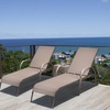 image:imageGiantex 2 Pack Patio Lounge Chair Outdoor Chaise Lounge with 5 Adjustable Backrest Sturdy Steel Frame Sunbathing Recliner Tanning Chair for Beach Outside Yard Balcony Pool Chairs 2TurquoiseBrown