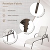 image:imageGiantex 2 Pack Patio Lounge Chair Outdoor Chaise Lounge with 5 Adjustable Backrest Sturdy Steel Frame Sunbathing Recliner Tanning Chair for Beach Outside Yard Balcony Pool Chairs 2TurquoiseGrey