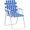 image:imageGiantex 2Pack Beach Chairs for Adults Camping Chair with Steel Frame Webbing Design Lightweight Folding Directors Chair for Outdoor Patio Fishing Yard Poolside Lawn RedBlue