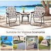 image:imageGiantex 2Pack Beach Chairs for Adults Camping Chair with Steel Frame Webbing Design Lightweight Folding Directors Chair for Outdoor Patio Fishing Yard Poolside Lawn RedKhaki