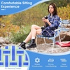 image:imageGiantex 2Pack Beach Chairs for Adults Camping Chair with Steel Frame Webbing Design Lightweight Folding Directors Chair for Outdoor Patio Fishing Yard Poolside Lawn RedBlue