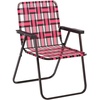 image:imageGiantex 2Pack Beach Chairs for Adults Camping Chair with Steel Frame Webbing Design Lightweight Folding Directors Chair for Outdoor Patio Fishing Yard Poolside Lawn RedRed