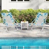 image:imageGiantex 2Pack Folding Beach Chair Low Lawn Chairs with Padded Head Pillow Mesh Back Cup Holder and Armrests Portable Outdoor Lounge Chair for Camping Sunbathing Picnic FishingBlue