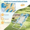 image:imageGiantex 2Pack Folding Beach Chair Low Lawn Chairs with Padded Head Pillow Mesh Back Cup Holder and Armrests Portable Outdoor Lounge Chair for Camping Sunbathing Picnic FishingBlue