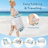 image:imageGiantex 2Pack Folding Beach Chair Low Lawn Chairs with Padded Head Pillow Mesh Back Cup Holder and Armrests Portable Outdoor Lounge Chair for Camping Sunbathing Picnic FishingBlue
