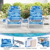 image:imageGiantex 2Pack Folding Camping Chair with 5 Adjustable Positions Head Pillow Towel Bar Armrests amp Cup Holder Portable Outdoor Backpack Chair for Lay Flat Sunbathing Picnic Beach Blue