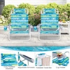 image:imageGiantex 2Pack Folding Camping Chair with 5 Adjustable Positions Head Pillow Towel Bar Armrests amp Cup Holder Portable Outdoor Backpack Chair for Lay Flat Sunbathing Picnic Beach Green