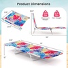 image:imageGiantex 2Pack Patio Lounge Chair with 5Position Carry Strap Metal Frame 330Lbs Portable Chaise Lounge Folding Camping Cot for Lay Flat Outdoor Poolside Backyard Beach Tanning 1 BlueColorful